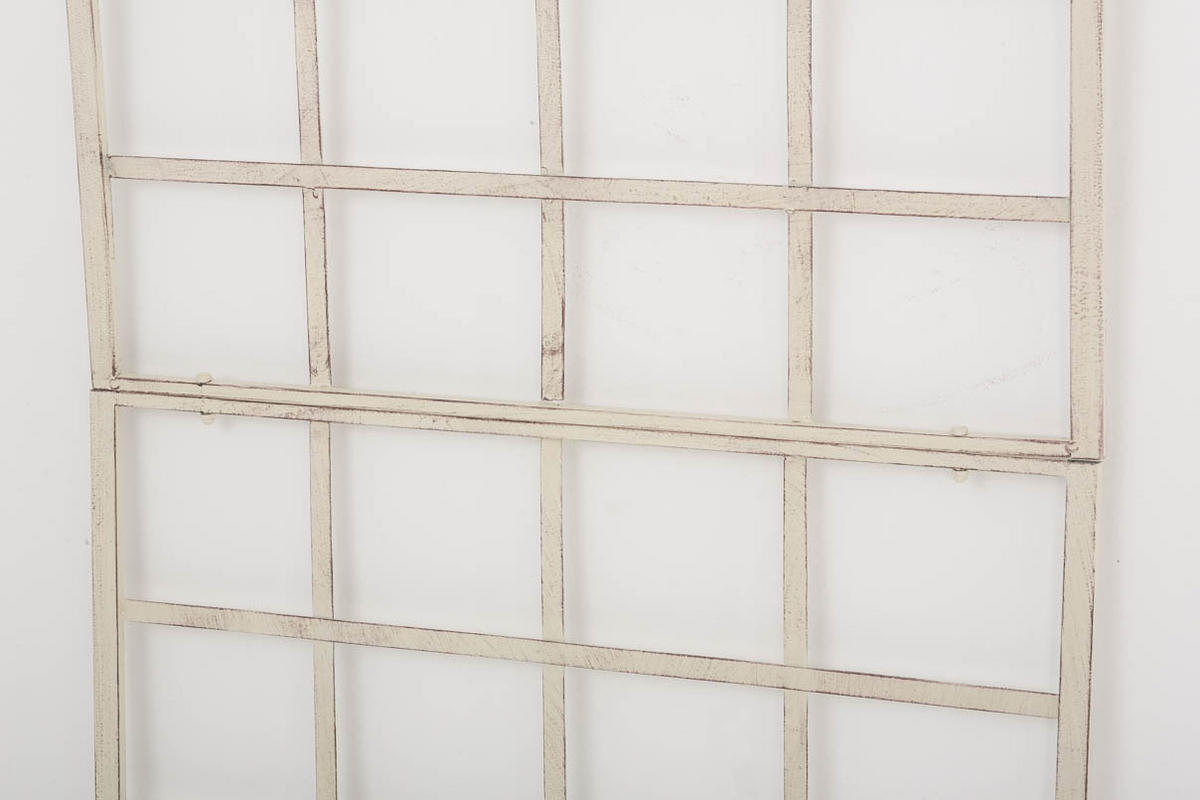 RANKGITTER Gunnar 70x1x180cm Metall Antik-Creme Rankhilfe - Creme, Metall (70/180/1cm) - DELUKE