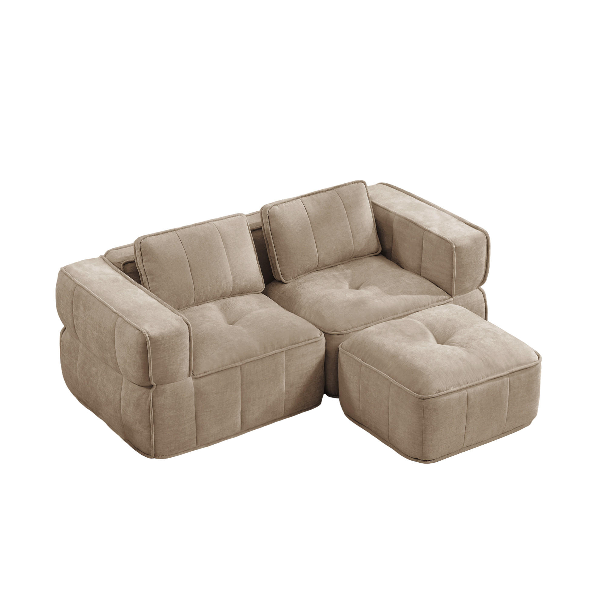 Flora Grace Ecksofa Sand 198x162 cm