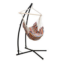 HÄNGESESSEL inkl. Gestell, bis 120kg, 216cm, Bunt - Multicolor, Textil (110/215/110cm) - Amanka