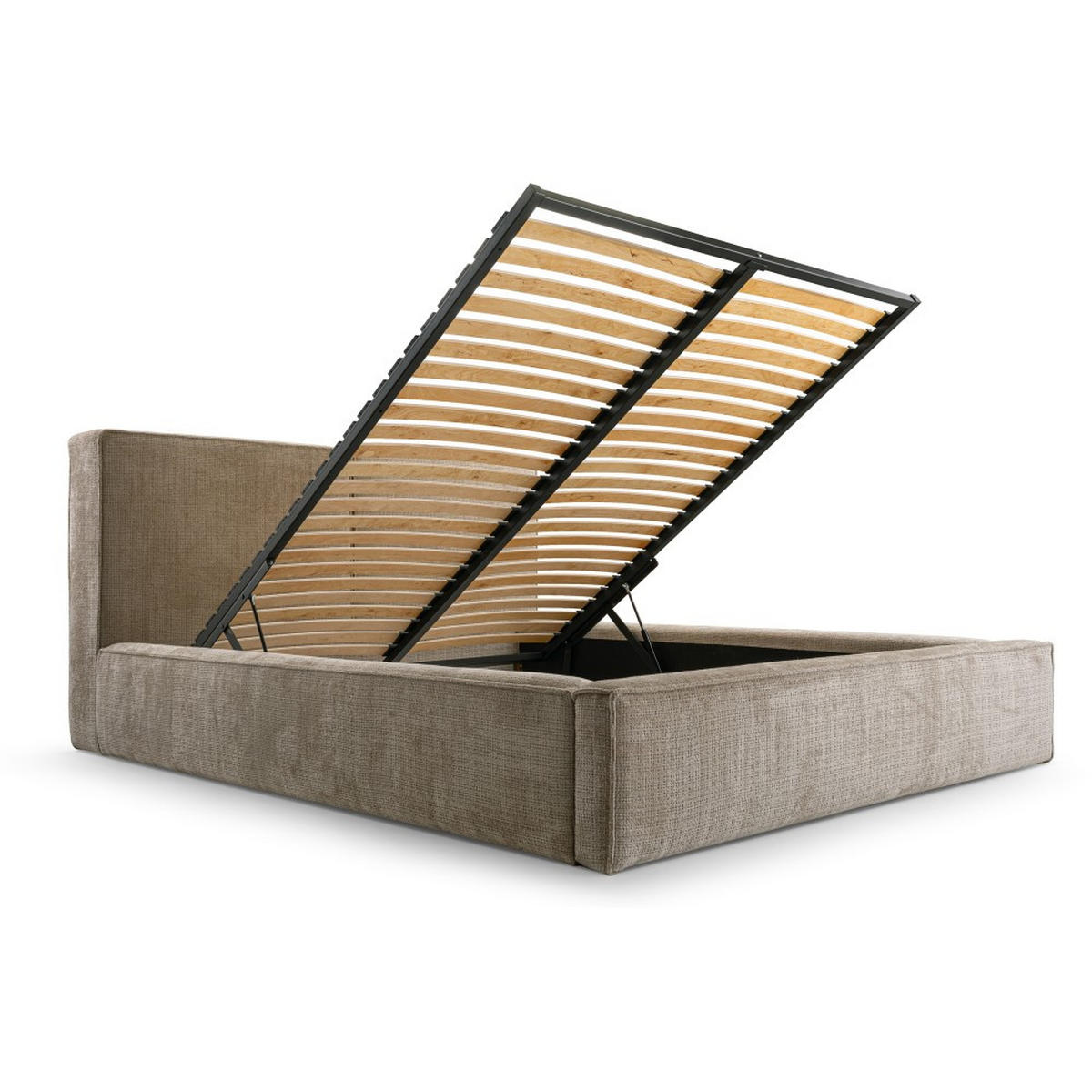 POLSTERBETT Giana mit Bettkasten 160×200, Cappuccino - Cappuccino, Holzwerkstoff (160/200cm) - Beautysofa