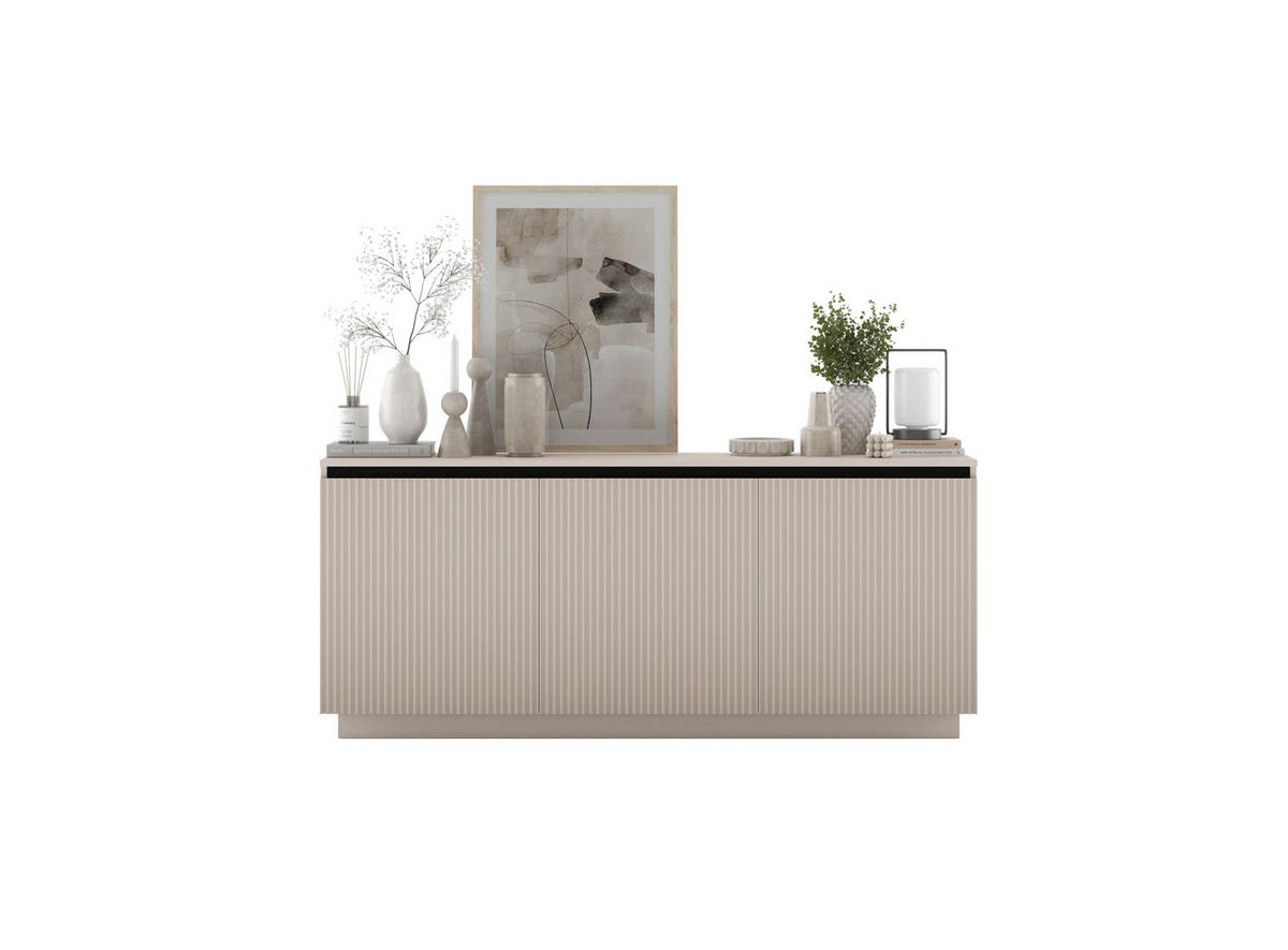 KOMMODE Selene 3D Kachmir Matt Glamour 167 cm - Kaschmir, Holzwerkstoff (166.8/71.4/35cm) - Meble Lindner