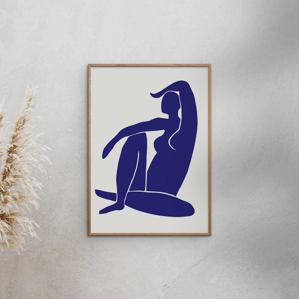 POSTER Affordable Art Prints - Figure Bleu - Blau, Papier (50/70/0.1cm) - Poster&Frame