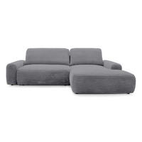 ECKSOFA Dori Grau - Grau, Textil (225/155cm)