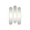3ER-SET Spiegel oval - 25 x 120 cm - Metall - Goldfarben - JAYLEN - Goldfarben, Metall (23/120/2cm) - Vente-Unique