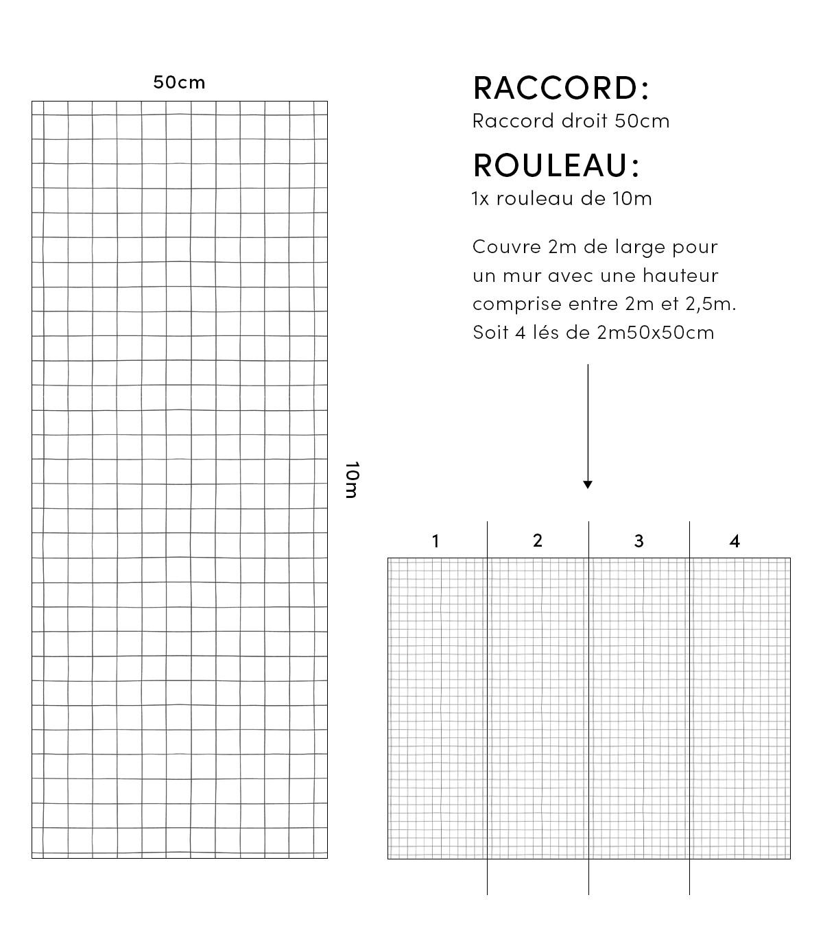 VLIESTAPETE Minima 50 cm x 10 m schwarz/weiß - Schwarz/Weiß, Papier (50/1000cm) - Lilipinso