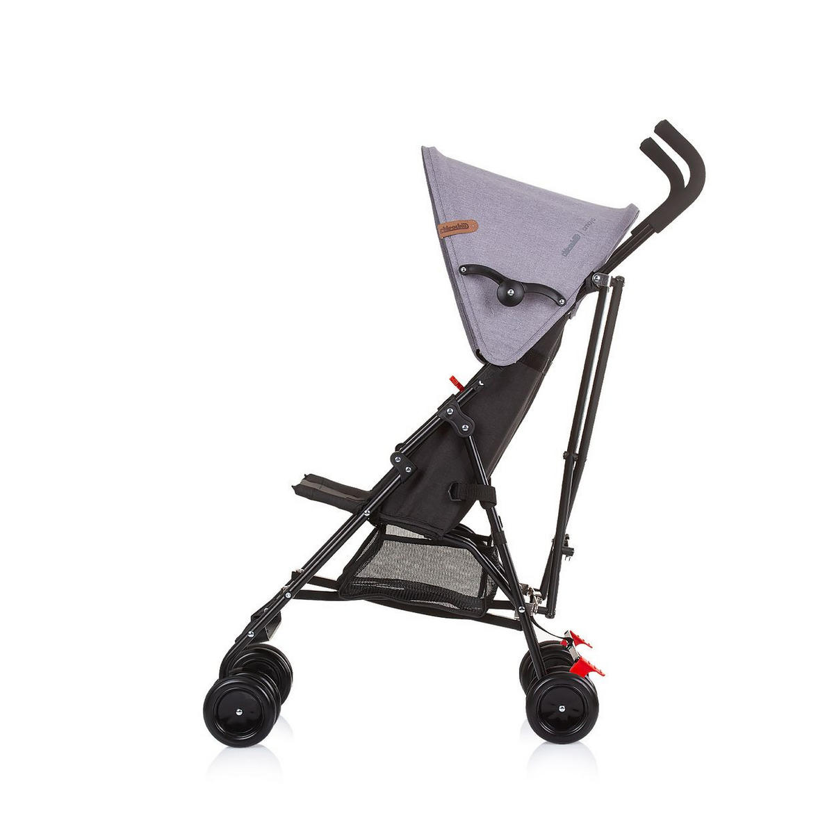 BUGGY Amaya grau schwarz Sonnendach verstellbar, faltbar, Korb - Grau, Metall (80/43/98cm) - Chipolino