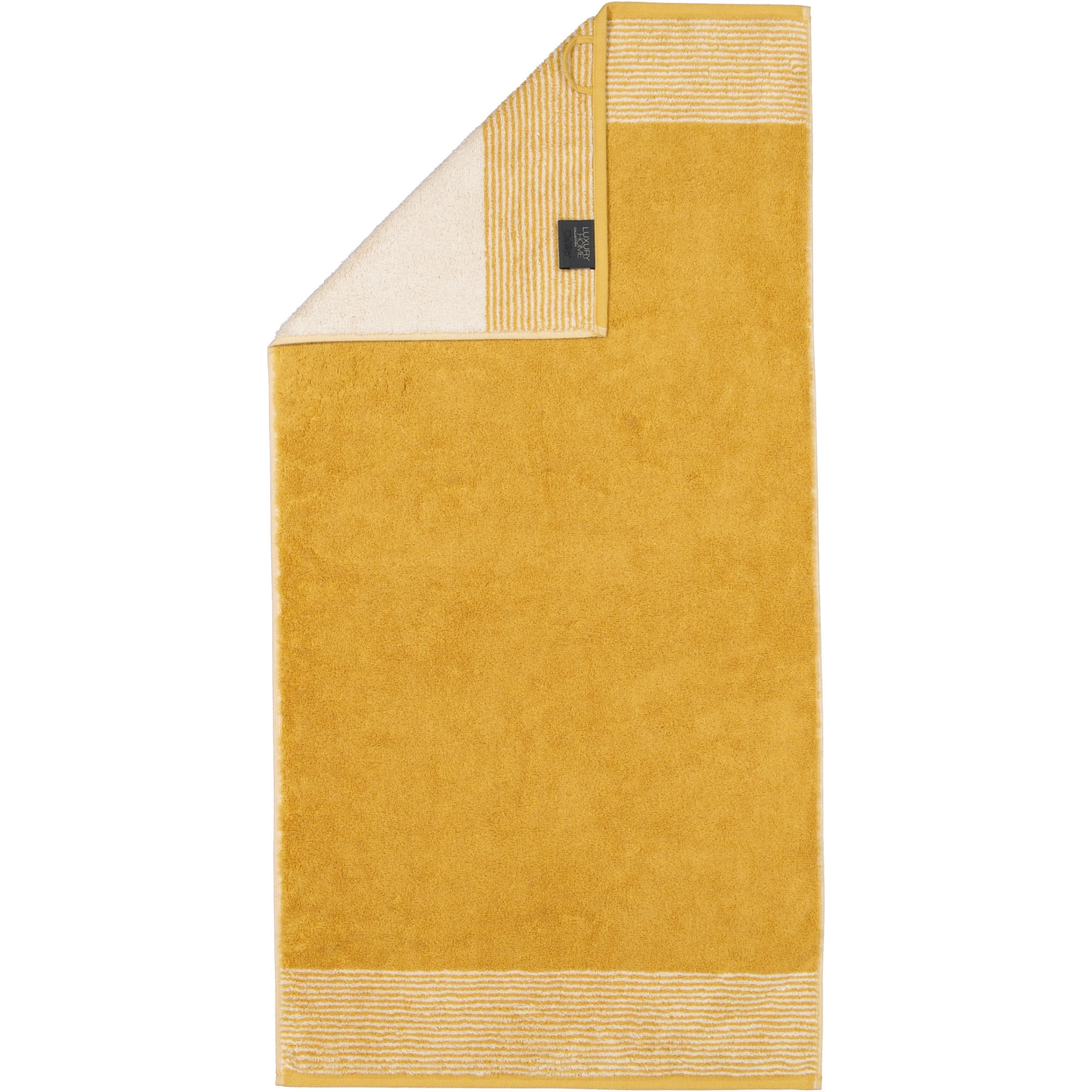 HANDTUCH LUXURY HOME TWO-TONE 590 GOLD - 53 - Gelb, Textil (50/100cm) - Cawoe