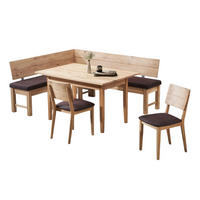 ECKBANKGRUPPE Modern Dyan 1 für 7 Personen Massivholz Wildeiche/Braun - Wildeiche/Braun, Holz (167/85/192cm) - 58aufmkessel
