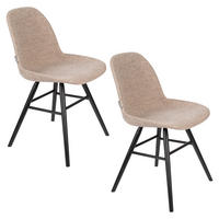 ESSZIMMERSTUHL Albert Kuip Soft Beige - 2 er Set - Beige, Textil (49/81.5/55cm) - Zuiver