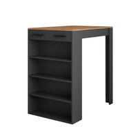 BAROVÝ STŮL Repose Zlatý dub power/antracit - medově dubová/antracitová, kompozitní dřevo (100/67/106cm) - Vicco