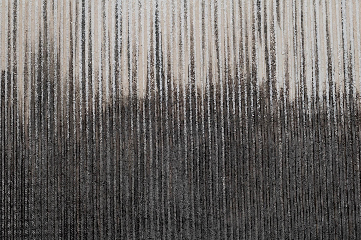 RUČNE MAĽOVANÝ AKRYLOVÝ OBRAZ 75/100 cm, sivý, abstraktný geometrický motív - sivá, textil (75/100cm) - KUNSTLOFT