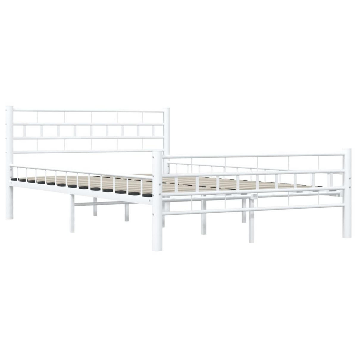 METALLBETT Holmes 147/210 cm - Weiß, Metall (140/200cm) - Nettlife