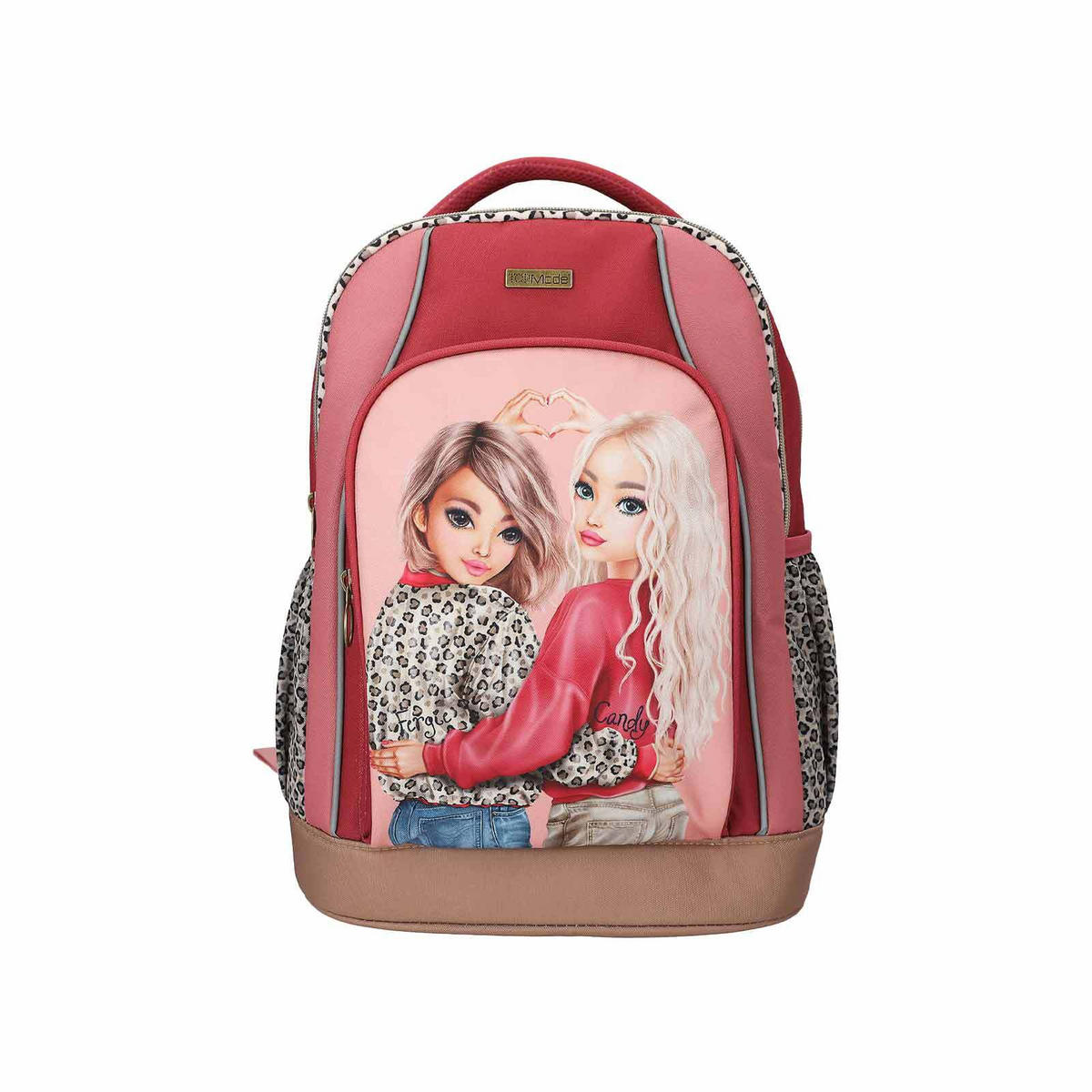 SCHULRUCKSACK LEOHEART TOPModel rosa-rot 21 x 34 x 44 cm - Rot/Rosa, Textil (34/21cm) - Depesche Germany