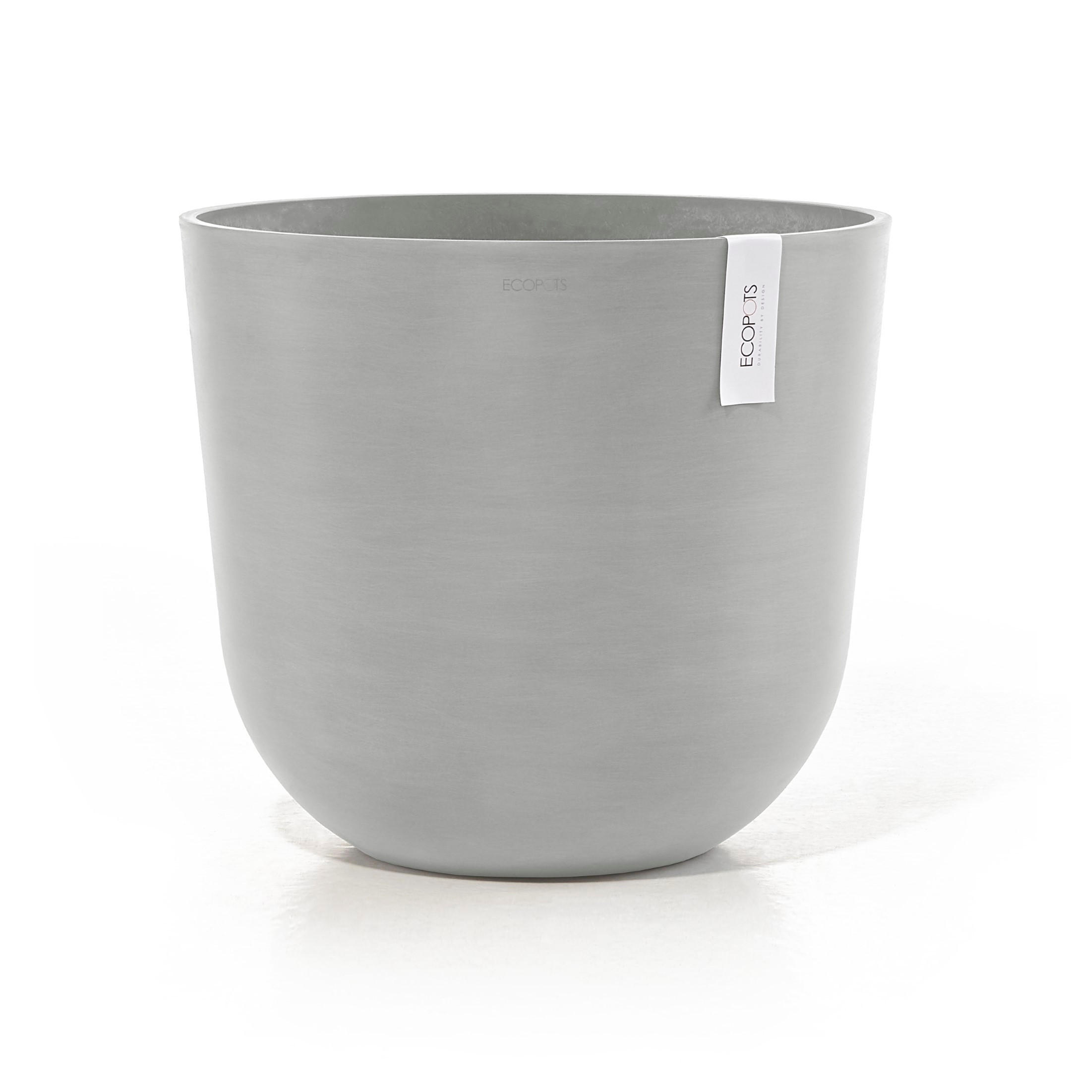 BLUMENTOPF mit Wasserreservoir Oslo 45/39,4 cm Hellgrau - Hellgrau, Kunststoff (45/39.4cm) - Ecopots