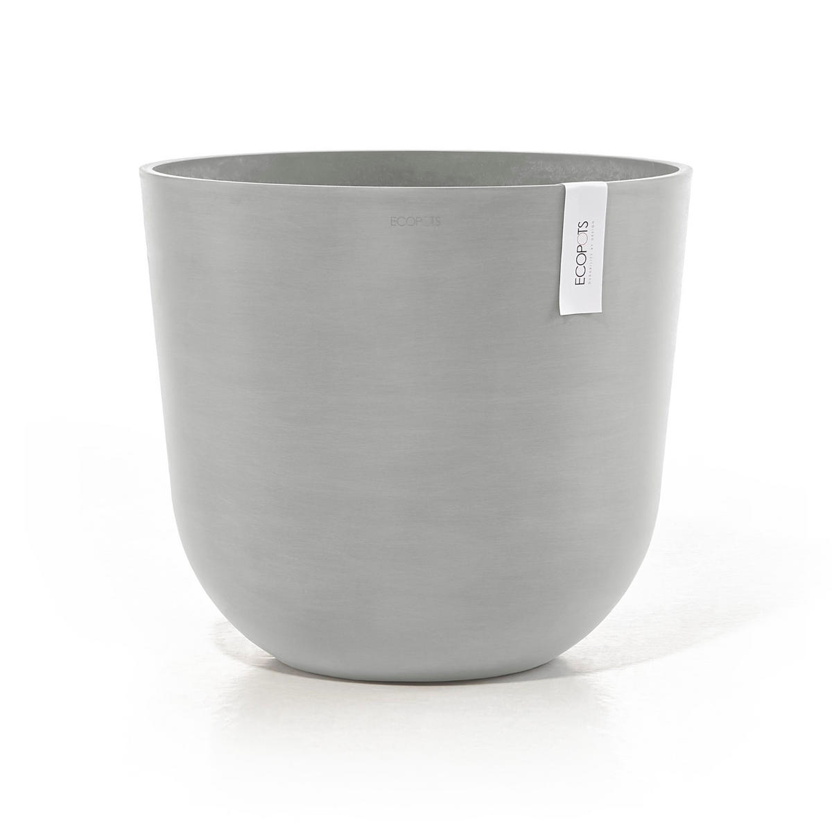 BLUMENTOPF mit Wasserreservoir Oslo 45/39,4 cm Hellgrau - Hellgrau, Kunststoff (45/39.4cm) - Ecopots