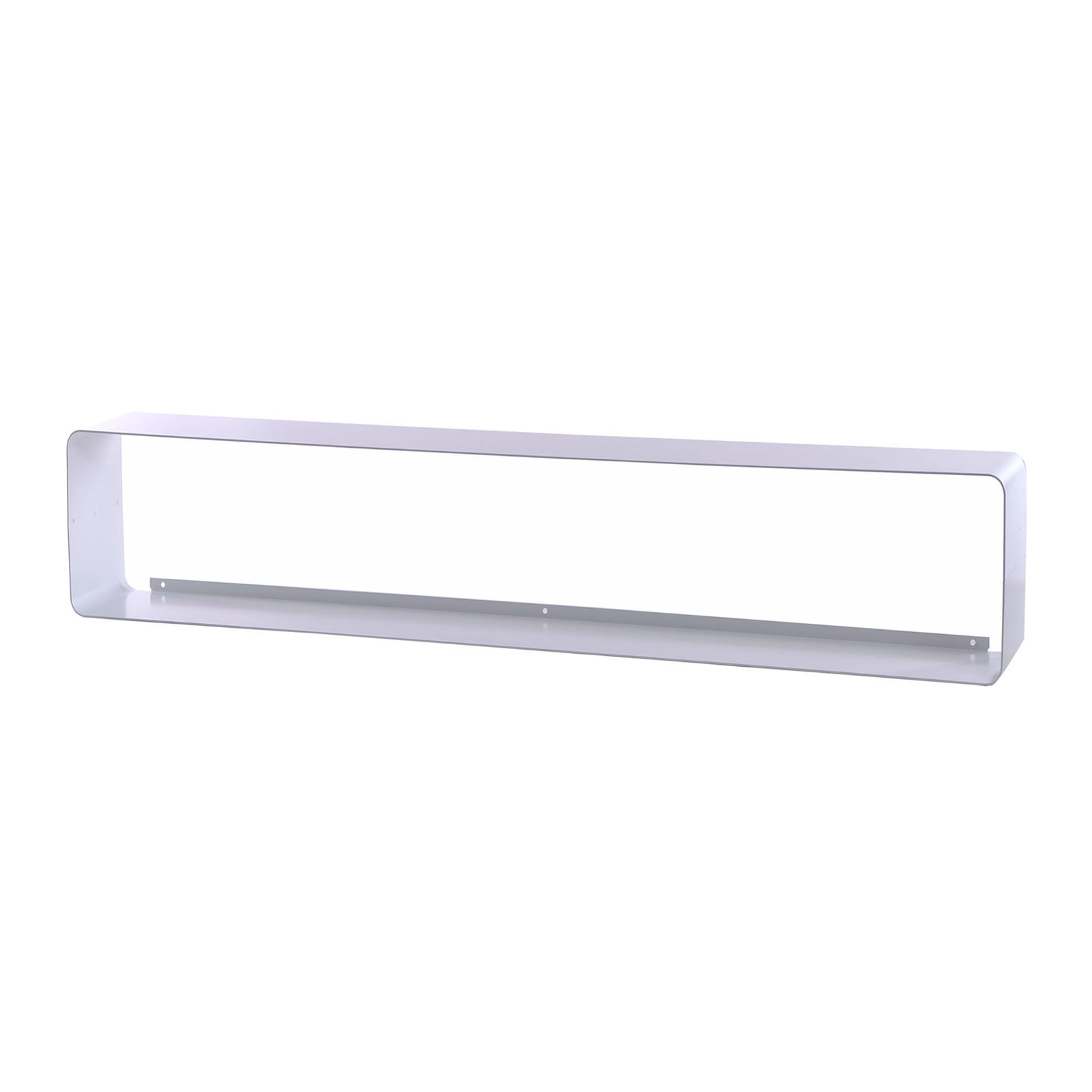 CD-REGAL Cube 80 Metall, Lounge Design weiß - Weiß, Metall (80/14/15cm) - DESIGN DELIGHTS