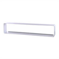 CD-REGAL Cube 80 Metall, Lounge Design weiß - Weiß, Metall (80/14/15cm) - DESIGN DELIGHTS