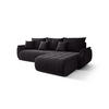 ECKSOFA mit Schlaffunktion TOKYO R Monolith 97 Rechts - Schwarz, Textil (280/185cm) - Bedante