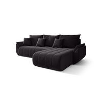 ECKSOFA mit Schlaffunktion TOKYO R Monolith 97 Rechts - Schwarz, Textil (280/185cm) - Bedante