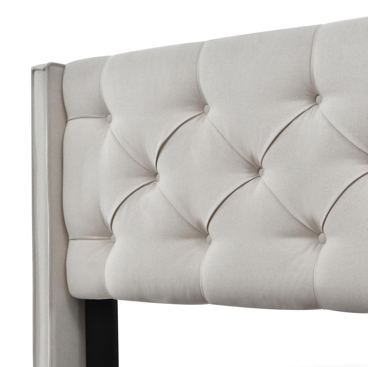 TAPECIRANI krevet 140/200 cm svijetlosivi od pamuka s podiznim podnicama i spremištem - svijetlo siva, tekstil (140/200cm) - OKWISH
