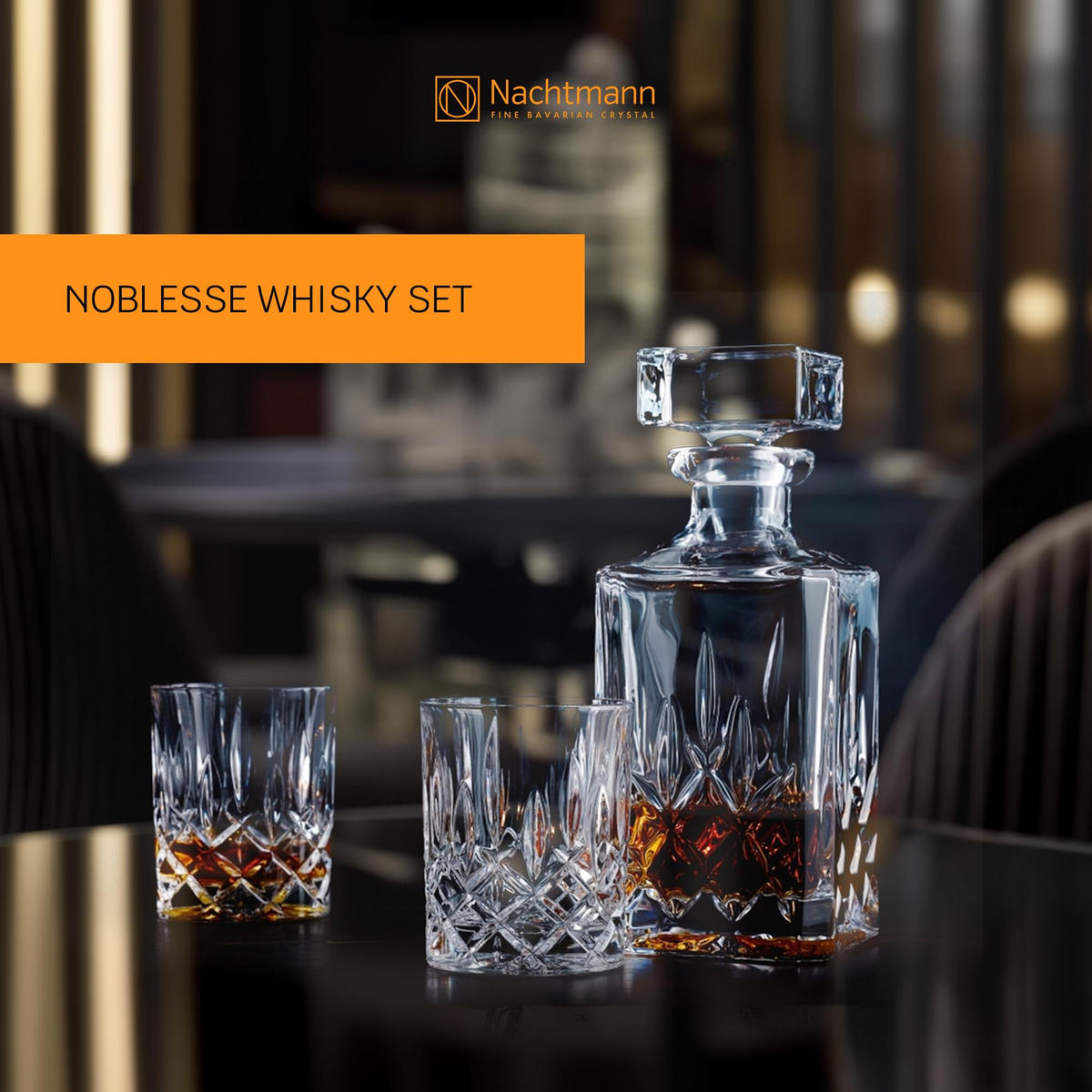 WHISKYSET Noblesse transparent 3er Set - Transparent, Glas (0.001L) - Nachtmann