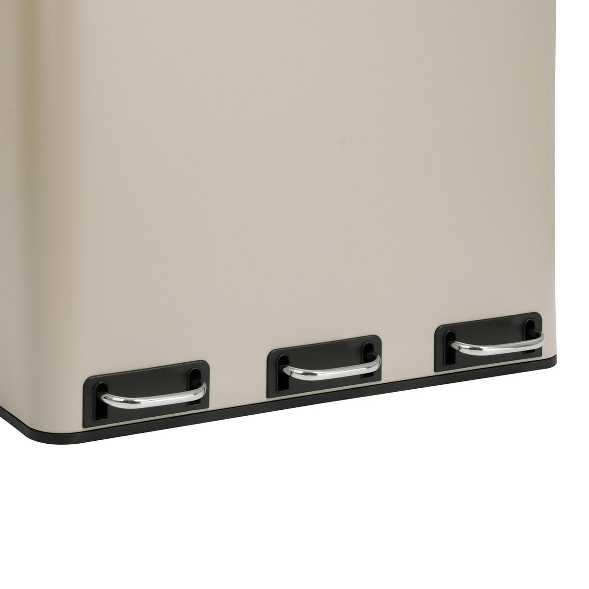 MÜLLEIMER TM3X18 - Taupe, Metall (34/56/61cm) - SVITA
