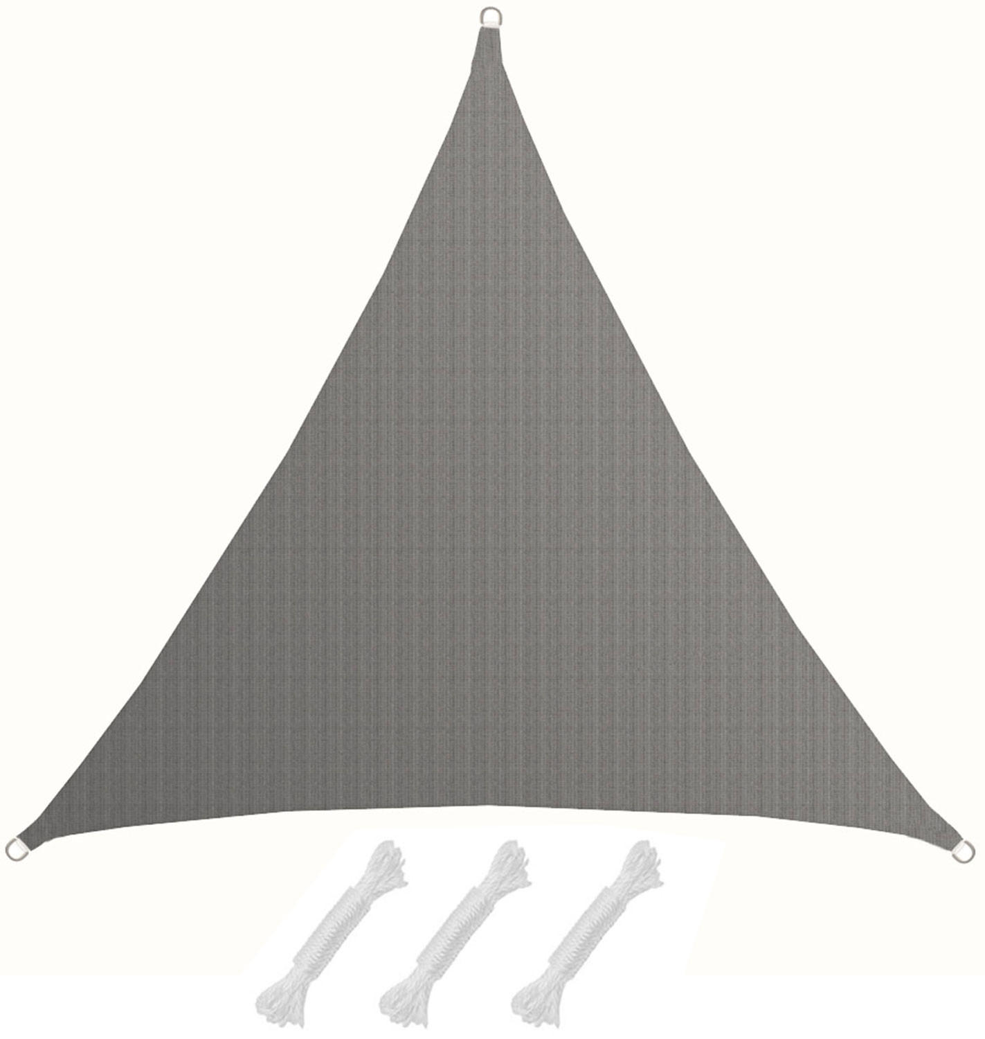 SONNENSEGEL Luftdurchlässig 500 cm Grau - Grau, Kunststoff (500/500cm) - Amanka