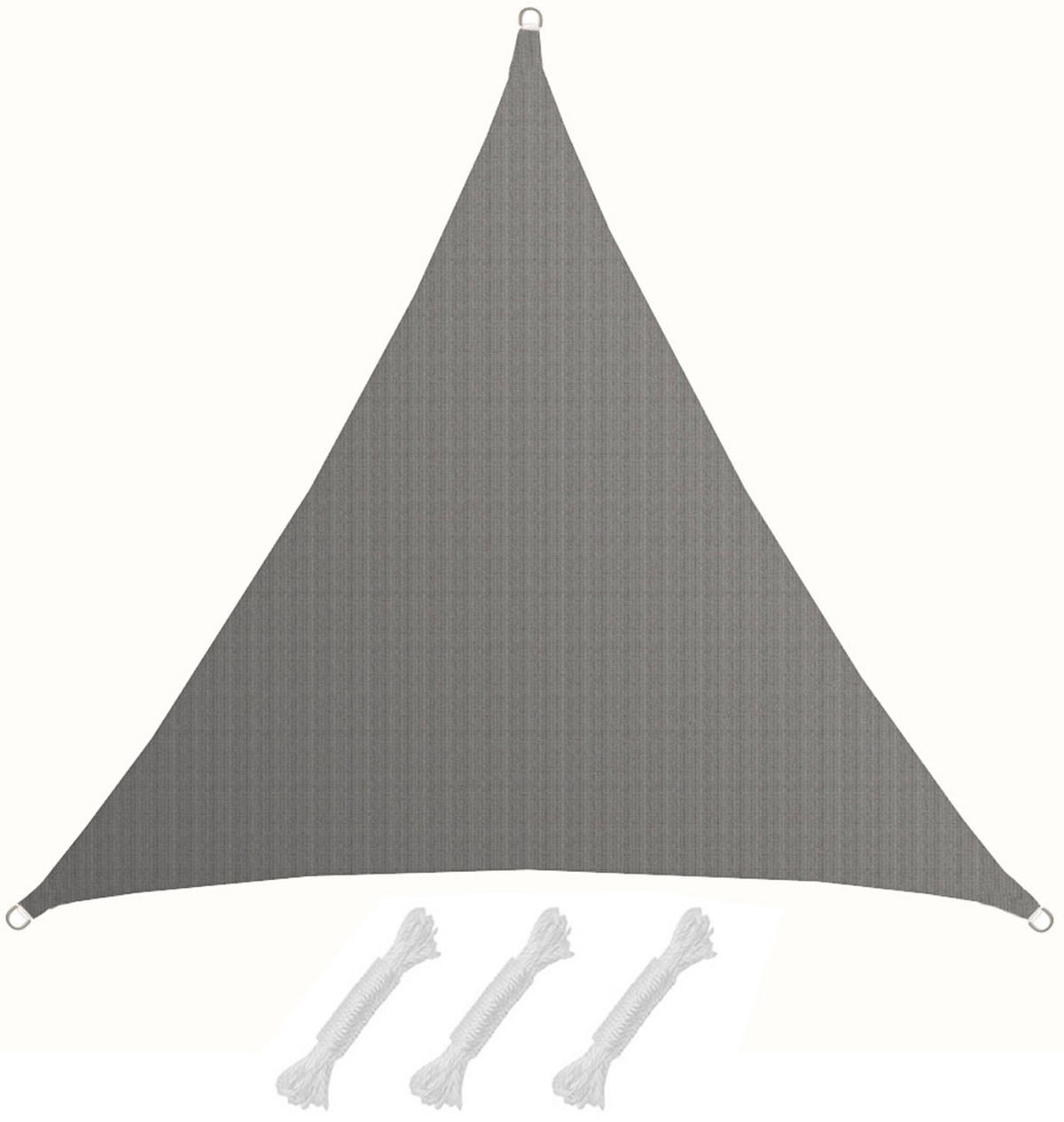 SONNENSEGEL Luftdurchlässig 500 cm Grau - Grau, Kunststoff (500/500cm) - Amanka