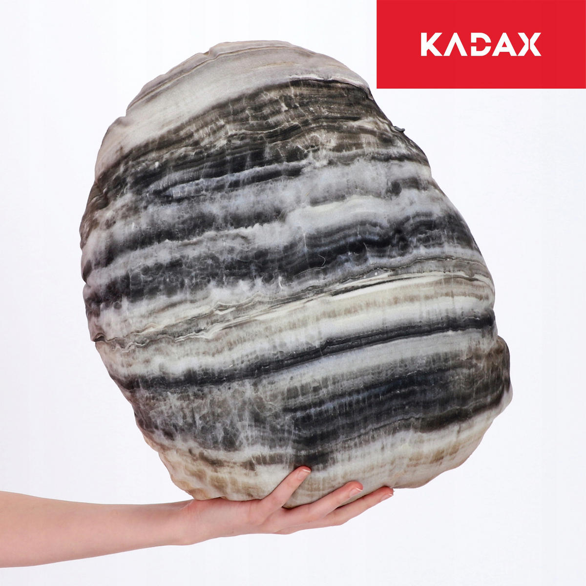DEKOKISSEN, 33 x 41 cm - Grau, Textil (33/41cm) - KADAX