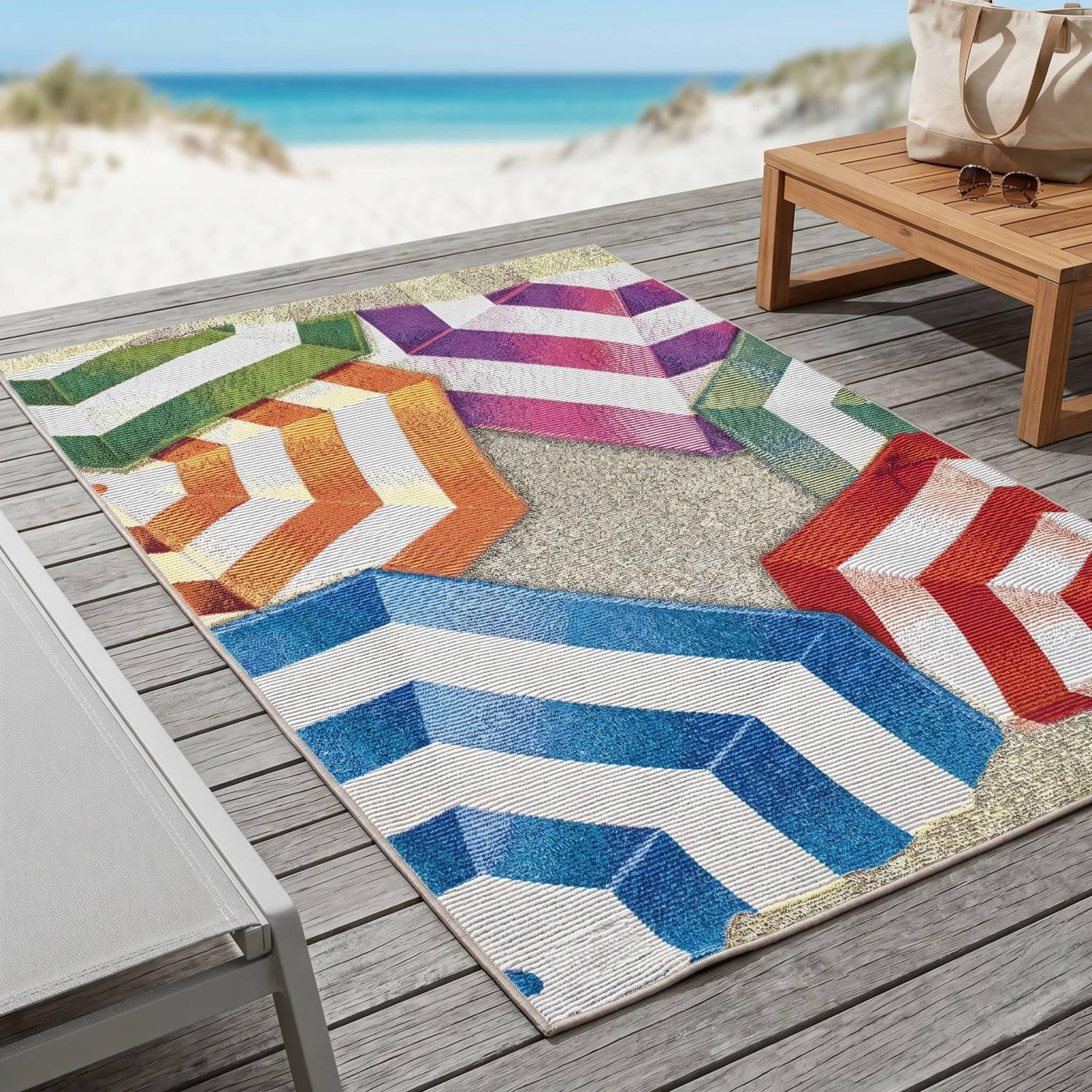 OUTDOORTEPPICH Rantum Beach 160x230 cm - Multicolor, Textil (160/230cm) - Sansibar SYLT