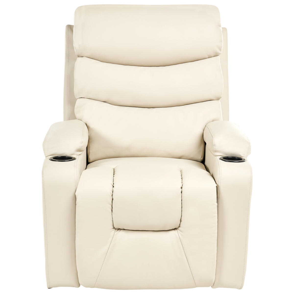 ELEKTRISCHER-FERNSEHSESSEL Kunstleder Beige Eter - Beige, Kunststoff (79/105/91cm) - Beliani