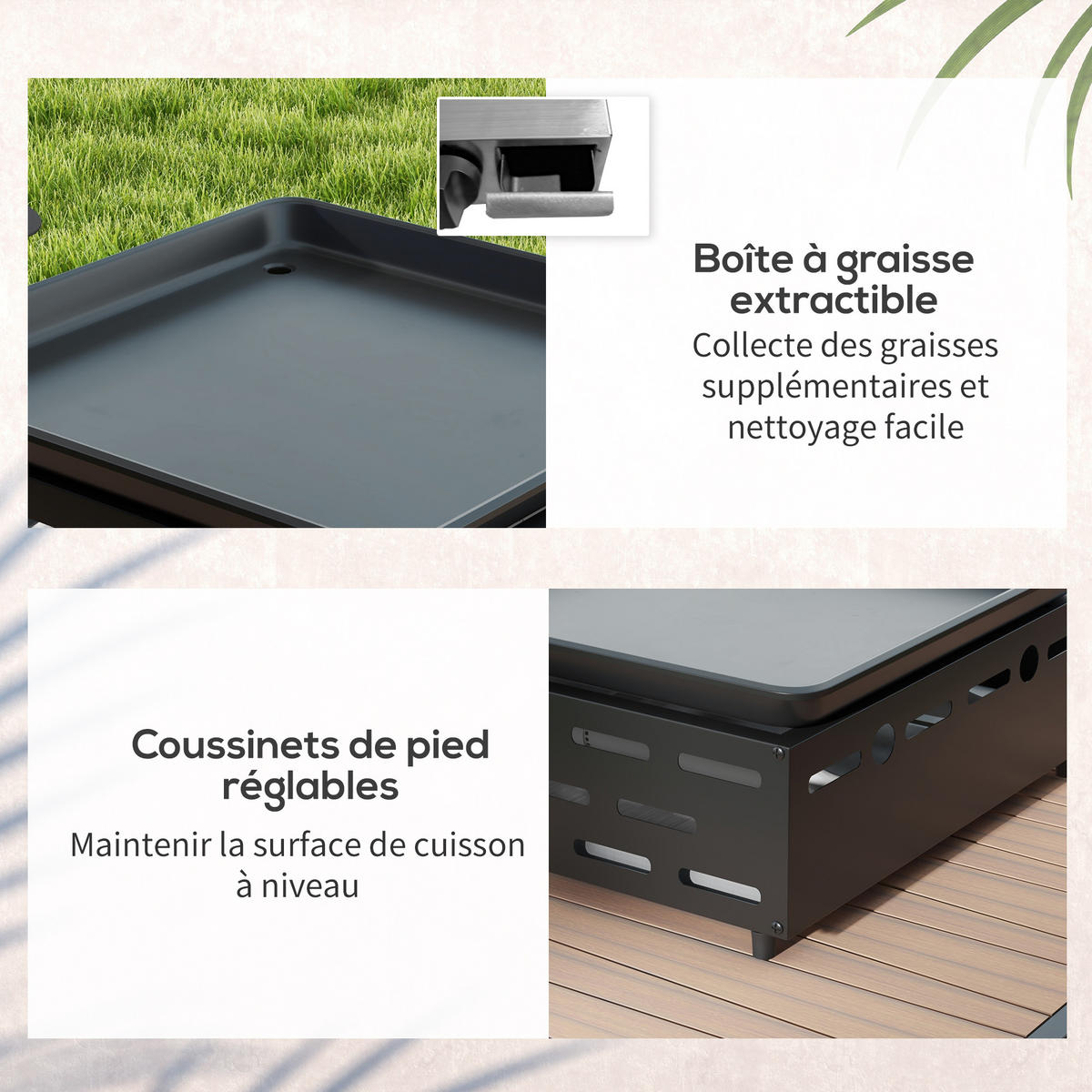 PLANCHA DE-18613 2 Brenner, 4,8 kW, transportabel - Silberfarben, Metall (44.5/19/44cm) - ComfortXL