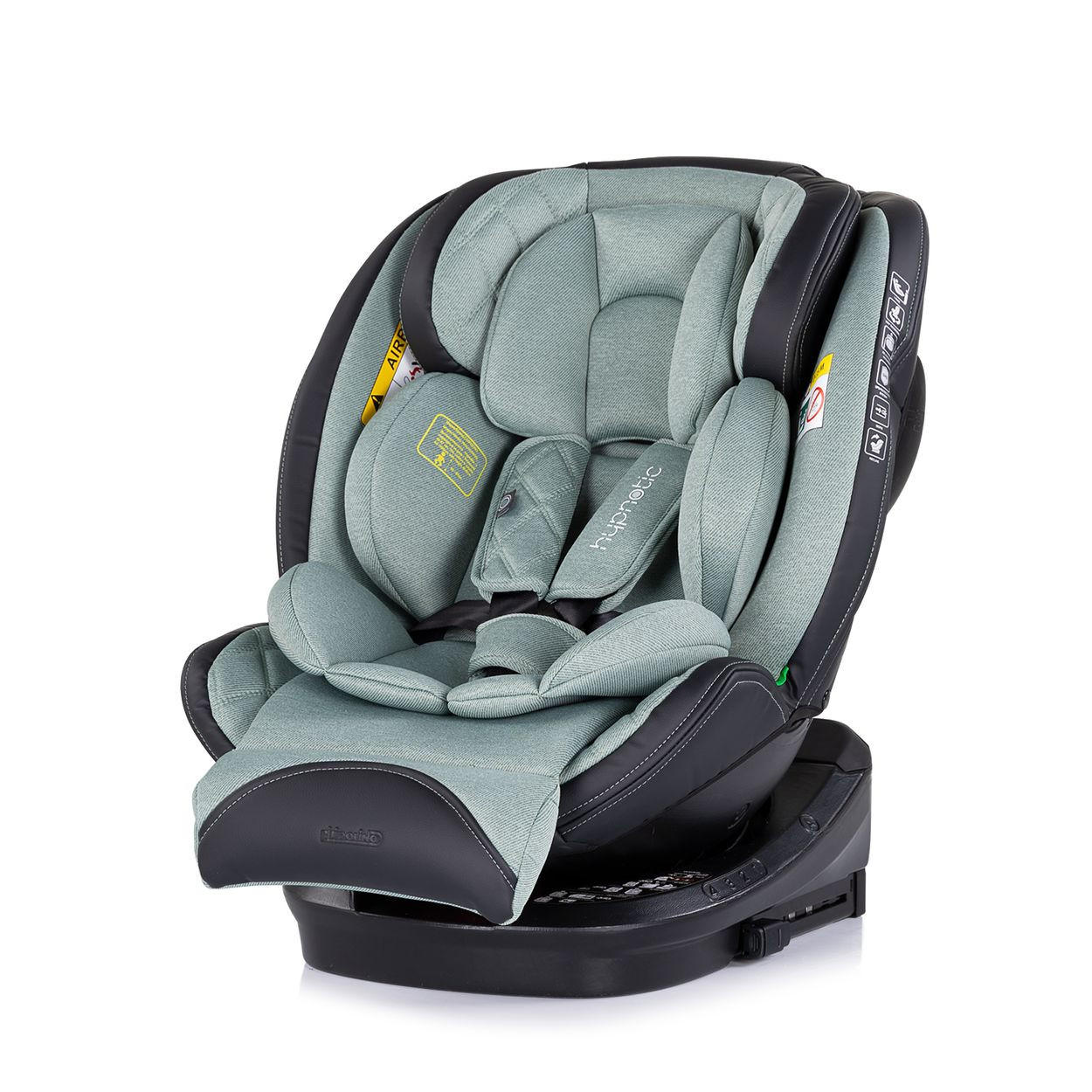 KINDERSITZ Hypnotic i-Size grün (40-150cm) Isofix, Top Tether, Kopfstütze - Grün, Kunststoff (36/75/45cm) - Chipolino