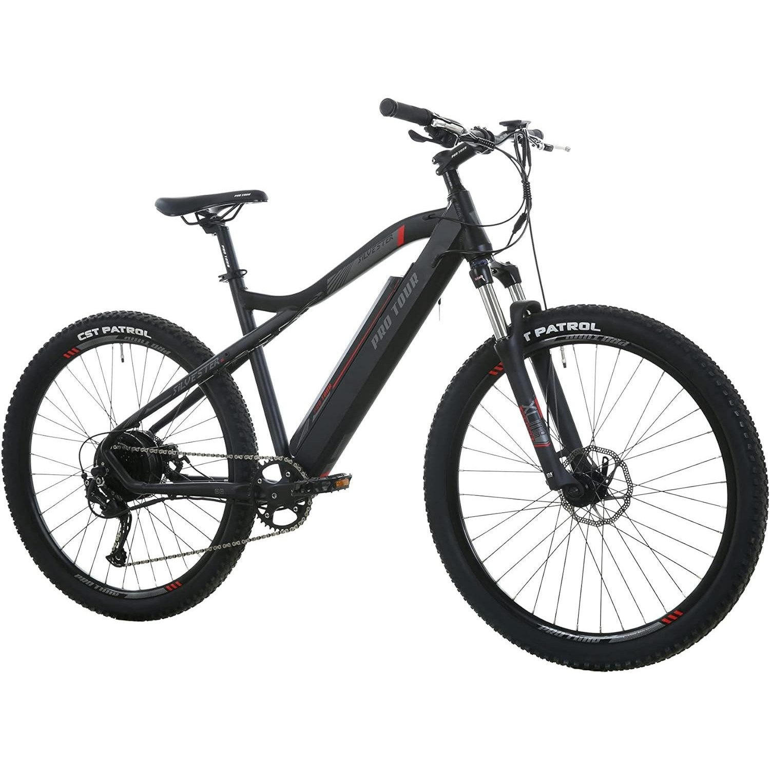 ELEKTROFAHRRAD Flexi 27,5 Zoll 25km/h Reichweite 50-90 km - Rot, Metall (125cm) - Nettlife