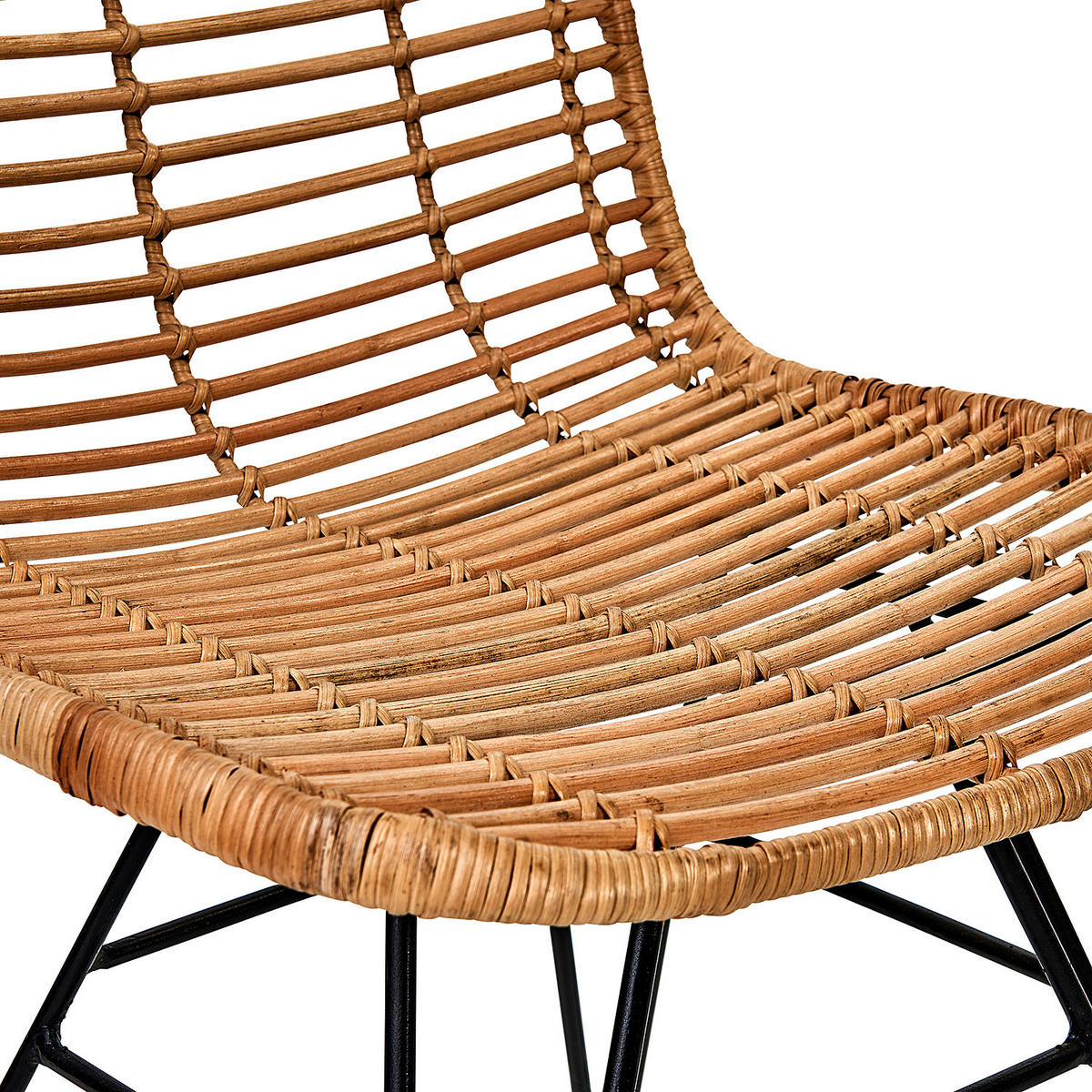 STUHL Hacienda - Braun, Naturmaterialen (58/90/48cm) - Butlers