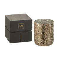 DUFTKERZE LUXURIA - Bronze - XL - 120 Std. - Bronzefarben, Paraffin (20/25cm) - J-Line