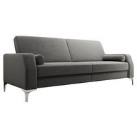 SCHLAFSOFA Noelia - Silberfarben/Grau, Holz/Textil (225/90/87cm) - MIRJAN24