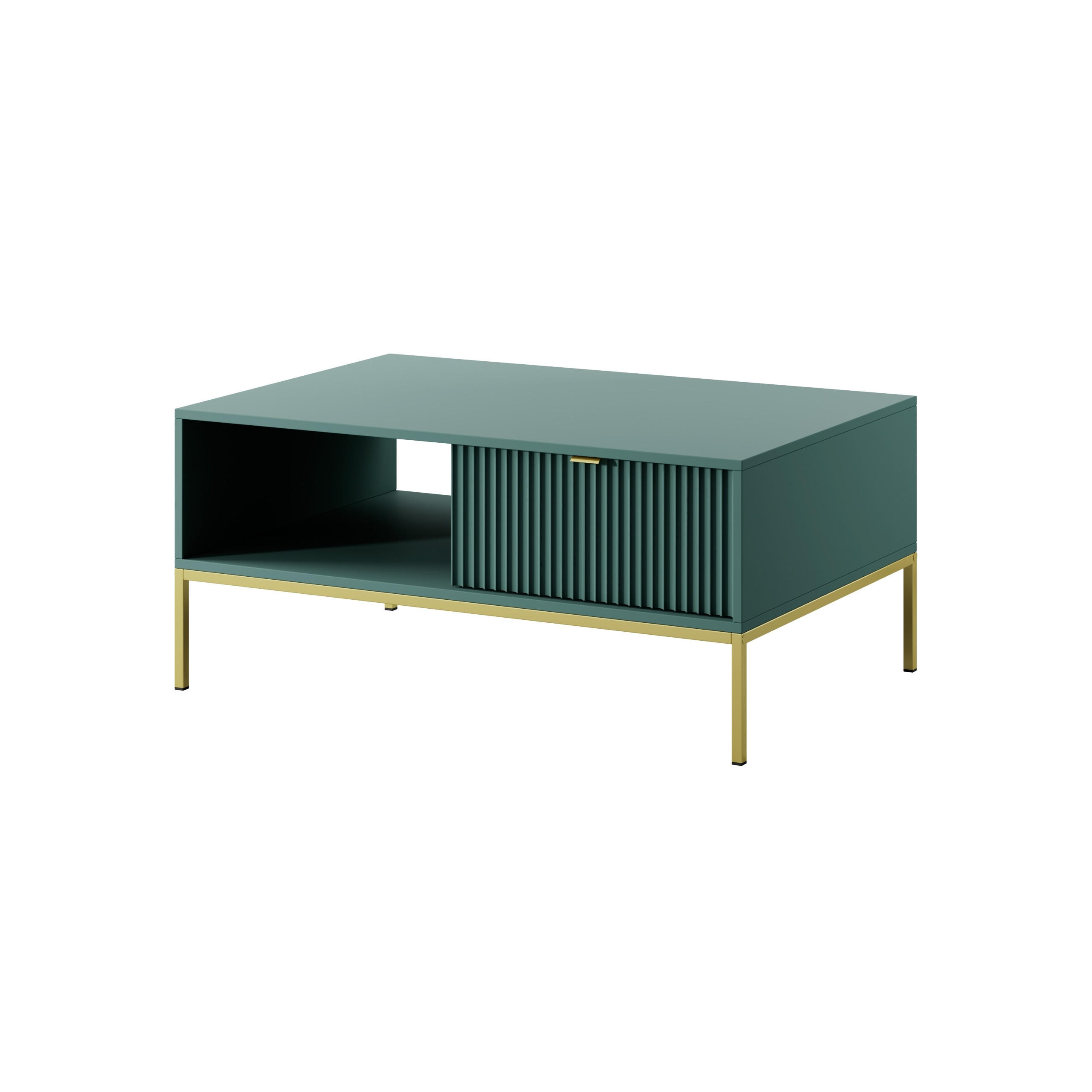 COUCHTISCH STELLARE 104/46/68 cm Hellgrün - Hellgrün, Holzwerkstoff (68/104/46cm) - MASSENO