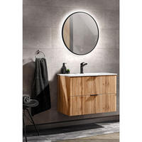 BADMÖBEL-SET 2-TLG. Adelaide-56 - Braun, Holzwerkstoff (81/200/46cm) - Lomado