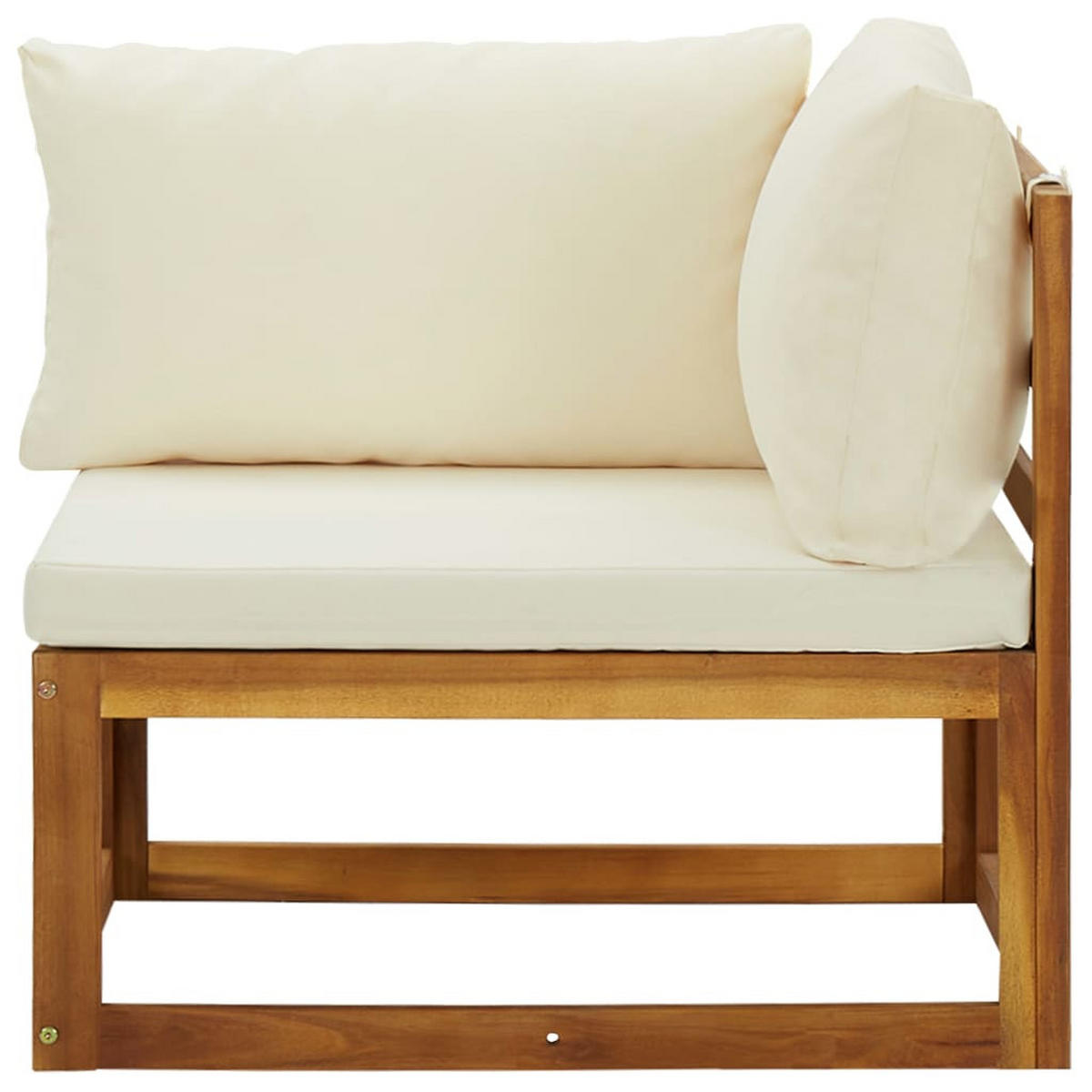 GARTENSOFA DYXP 70/60/70 cm （2er-set) - Creme, Holz (70/60/70cm) - ZMH