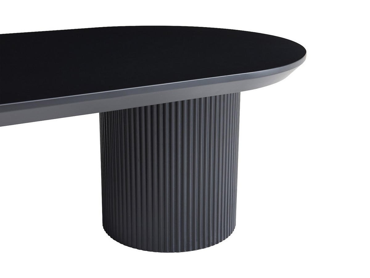 COUCHTTISCH nicht ausziehbar - 120 cmcm x 60 cmcm - Holz, Platte - Schwarz - LORIMILA - Schwarz, Holz (60/120/40cm) - Vente-Unique