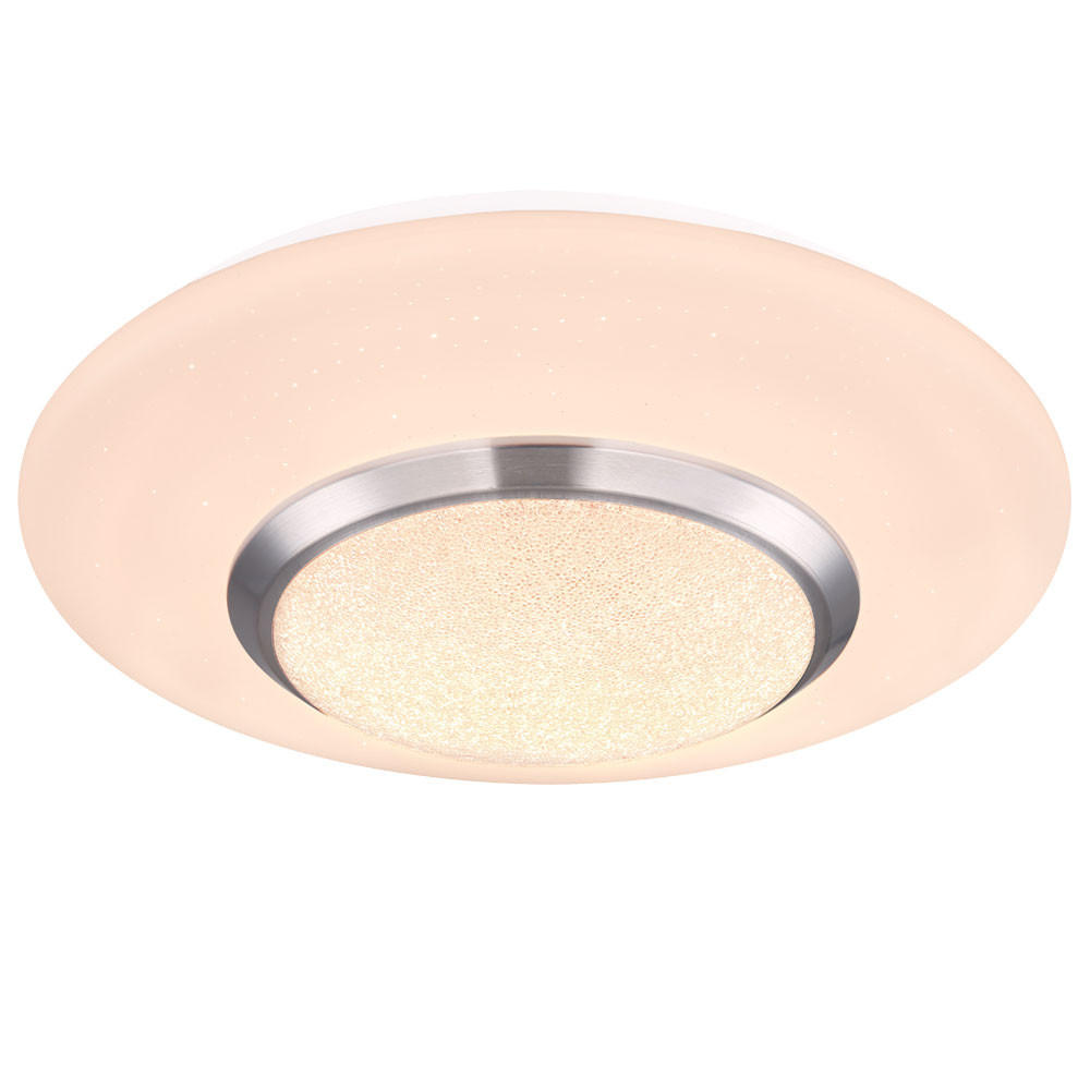 Globo Lighting Led-Deckenleuchte Weiß 34x8x34 cm