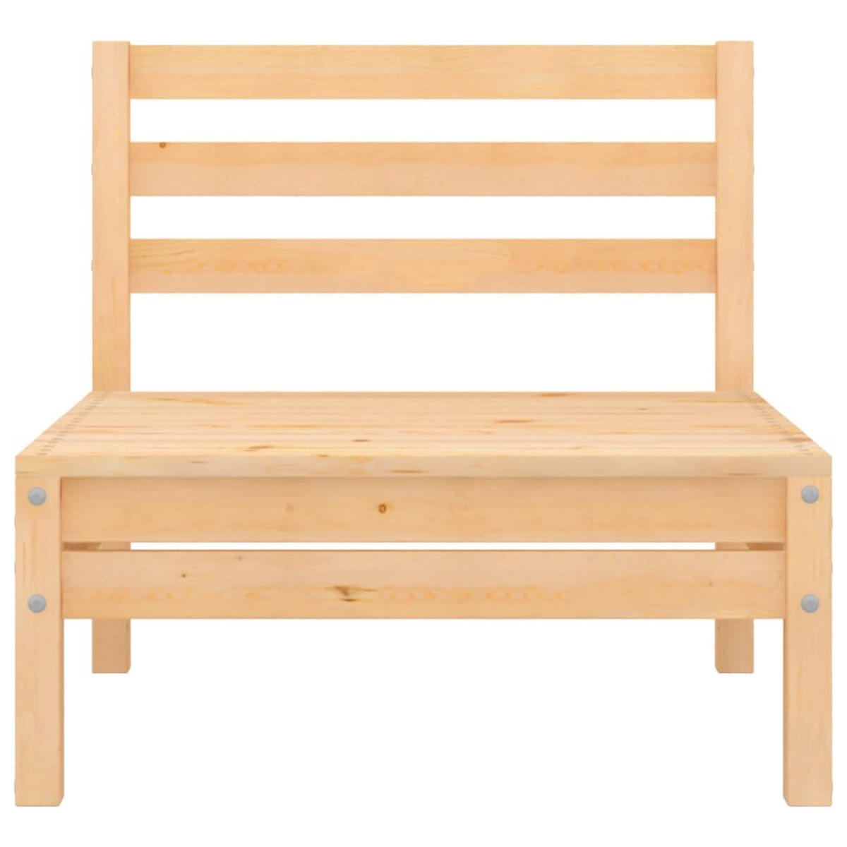 GARTEN-LOUNGE-SET 4-TLG. Massivholz Kiefer - Braun, Holz - vidaXL