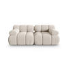 SOFA modular Bellis aus 3D-Stoff leichtes beige 2 Sitzplätze - Creme, Textil (94/70/188cm) - Micadoni