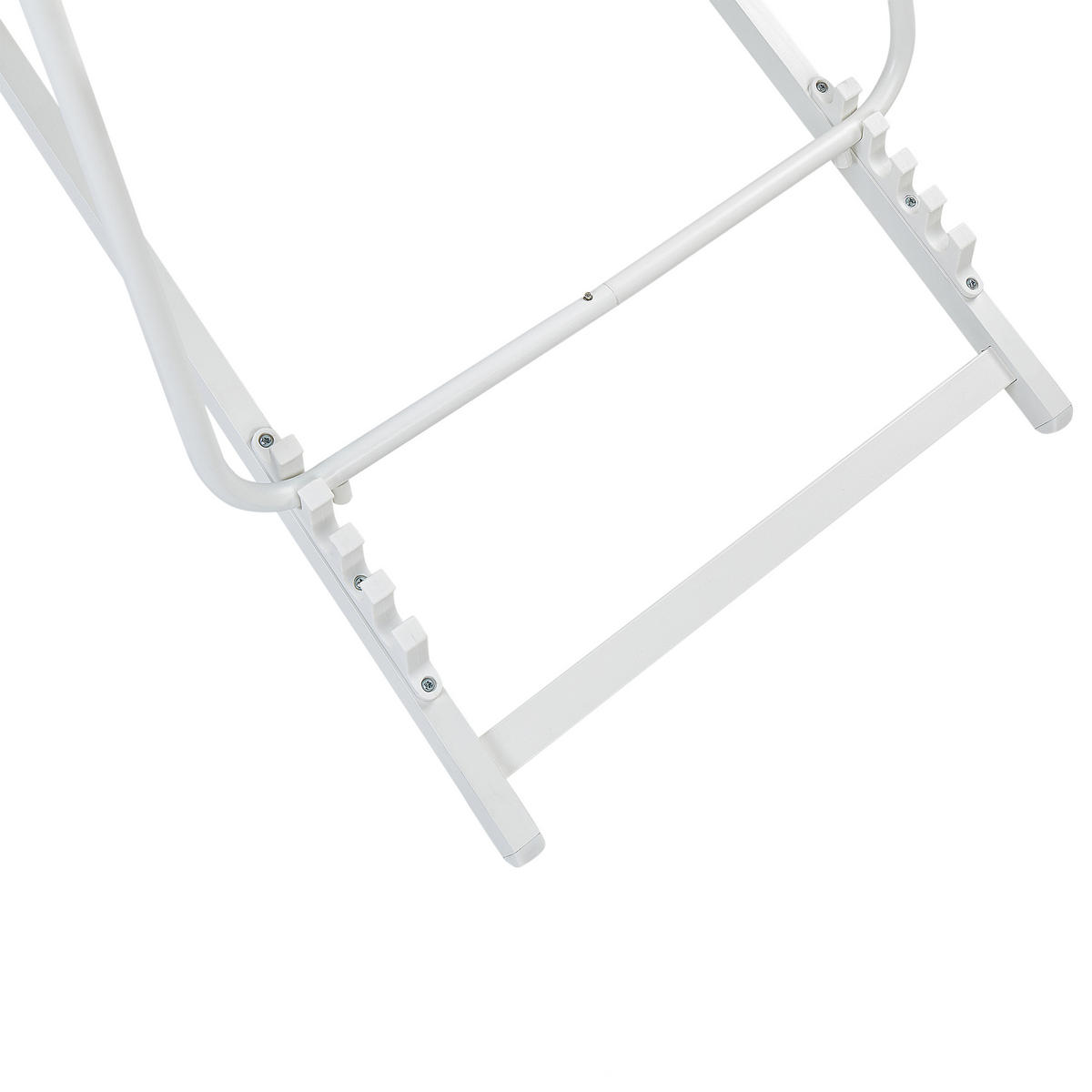 GARTENSTUHL Grau Locri II - Weiß/Grau, Metall (60/79/95cm) - Beliani