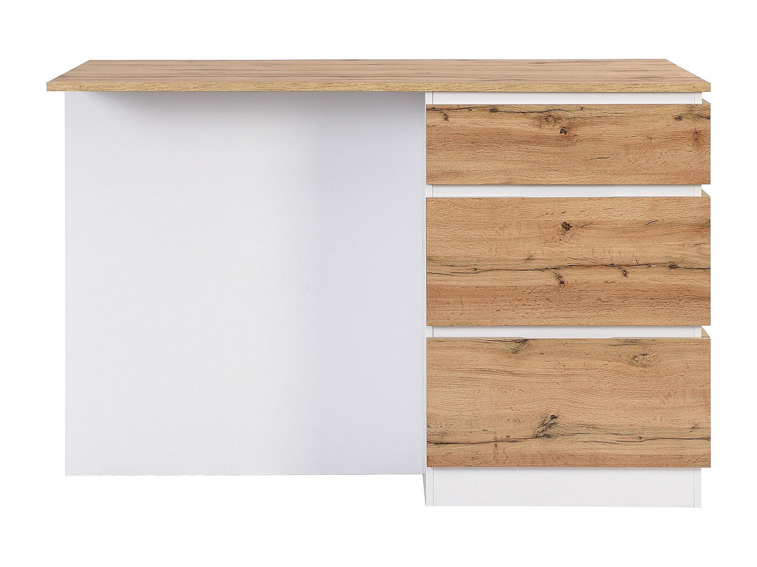 KÜCHENINSEL - 2 Personen - Holz, Platte - Naturfarben Hell, Weiß - - Naturfarben/Weiß, Holz (140/91/80cm) - Vente-Unique