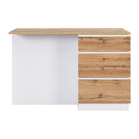KÜCHENINSEL - 2 Personen - Holz, Platte - Naturfarben Hell, Weiß - - Naturfarben/Weiß, Holz (140/91/80cm) - Vente-Unique