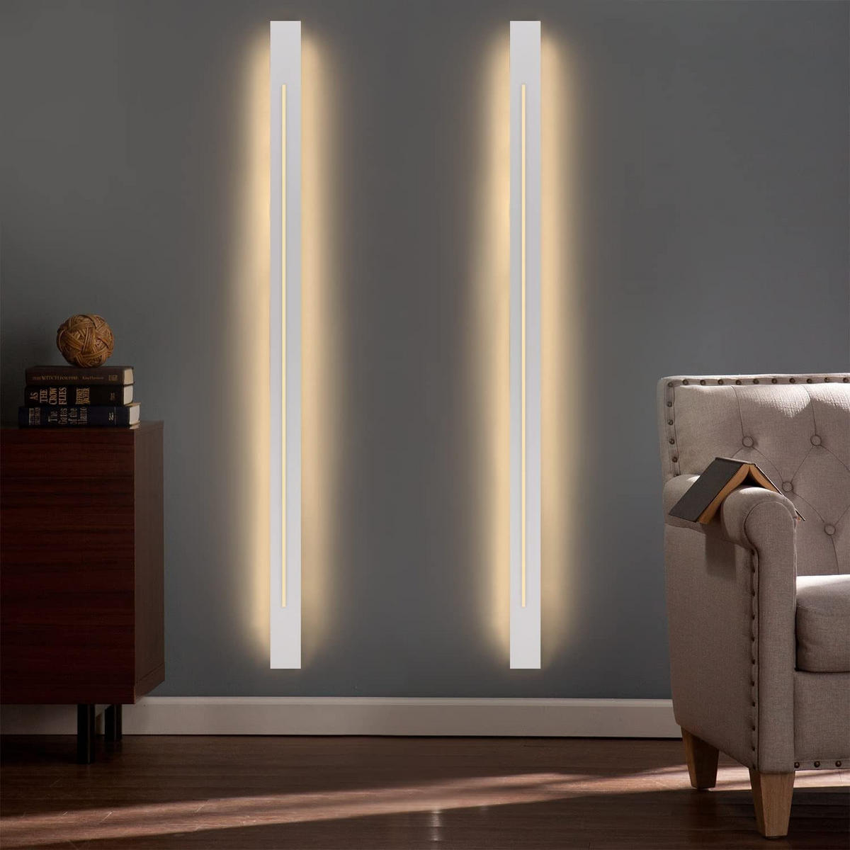 LED WANDLEUCHTE Raum - Weiß, Metall (5/4/100cm) - Nettlife