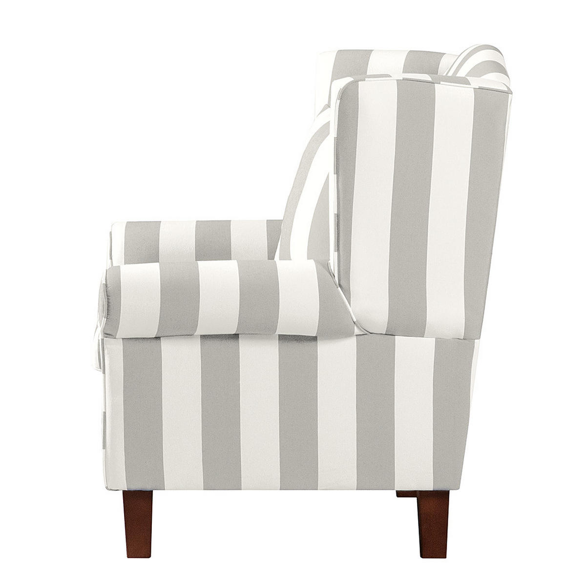 SESSEL ohne Hocker - Webstoff, Beige gestreift - Beige, Textil (78/95/78cm) - home24