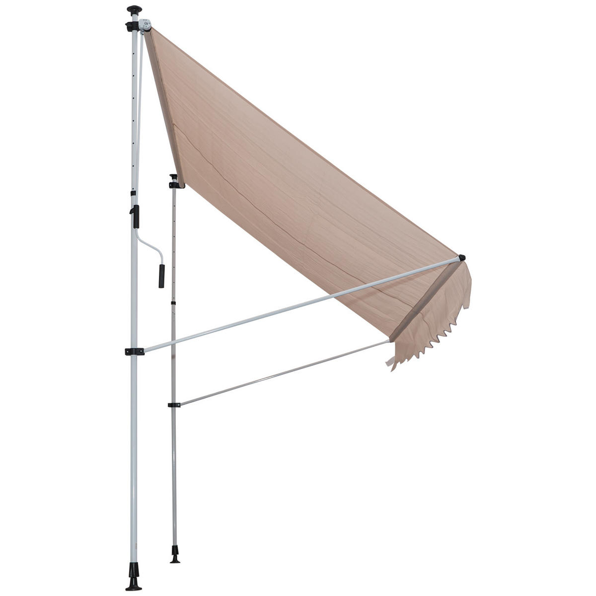 MARKISE, Blau+Weiß, Aluminium, Stahl, Polyester - Creme, Metall (150/280/200cm) - Outsunny